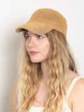 Wyeth Paula Straw Baseball Cap Adjustable Beach Resort Hat